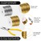 2 Rolls 20 Gauge Wire for Jewelry Making and Pliers - Silver Craft Tarnish Resistant Beading Wire for DIY Craft Making Supplies (Gold, Silver)